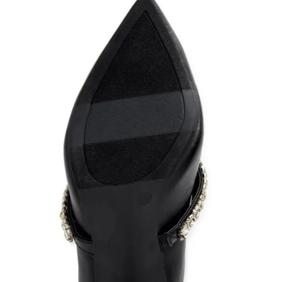 Scoop NYC Women’s Rhinestone Black Slip On Heels Size 7.5 NEW - Picture 6 of 6
